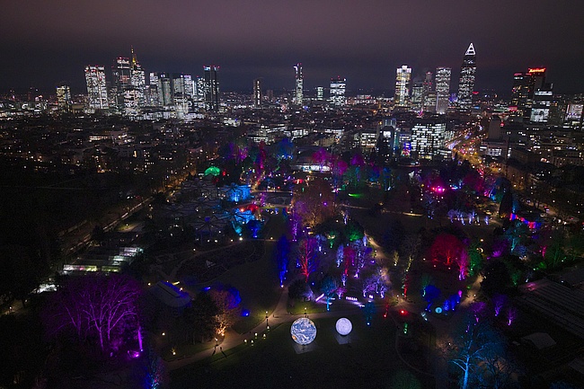 Palmengarten verzeichnet Besucherrekord bei Winterlichtern