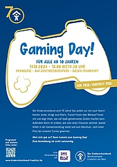 70 Jahre Kinderschutzbund: Erster Gaming Day in Frankfurt