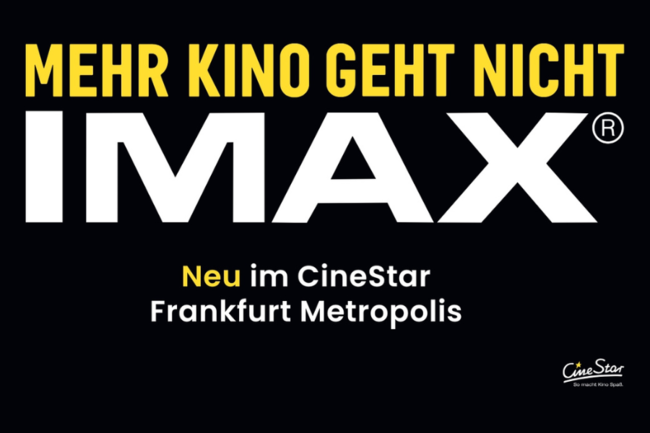 IMAX®-Kinosaal im CineStar Metropolis Frankfurt