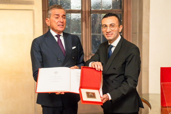 Michel Friedman mit der Goethe-Plakette der Stadt Frankfurt geehrt