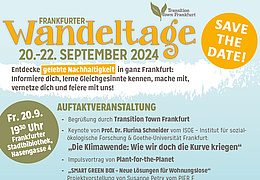 Frankfurter Wandeltage 2024 - Auftaktveranstaltung