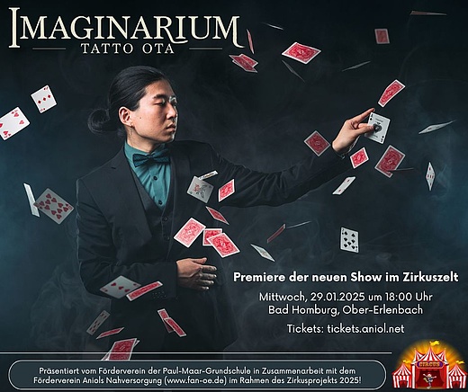 Zaubershow "Imaginarium" - In einer einzigartiger Kulisse - Premiere der neuen Show im Zirkuszelt