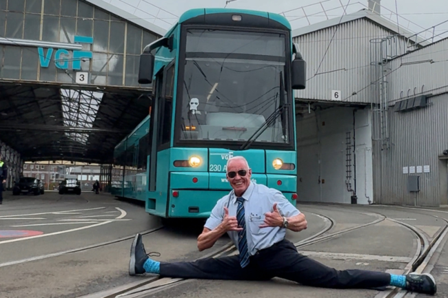 Germany's best-known streetcar driver 'Bahnbabo' is retiring