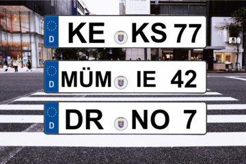 Stadtliebe auf dem Nummernschild: Professor proposes new license plates for cities in Hesse